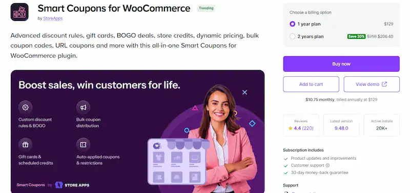 Smart Coupons for WooCommerce