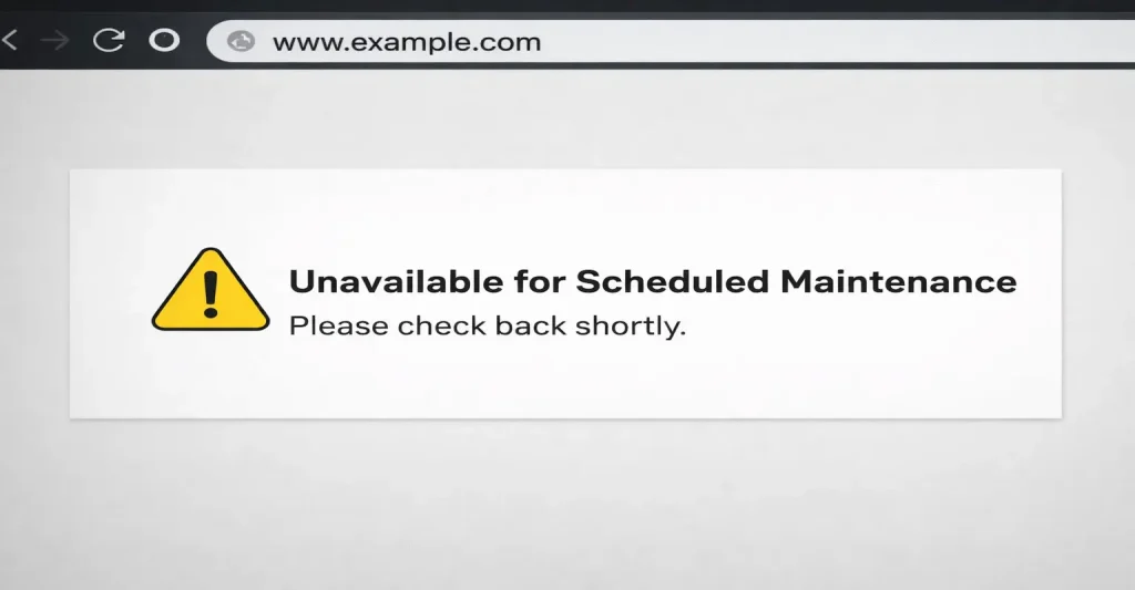 Fix Unavailable for Scheduled Maintenance Error in WordPress