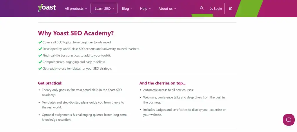 Yoast SEO Academy