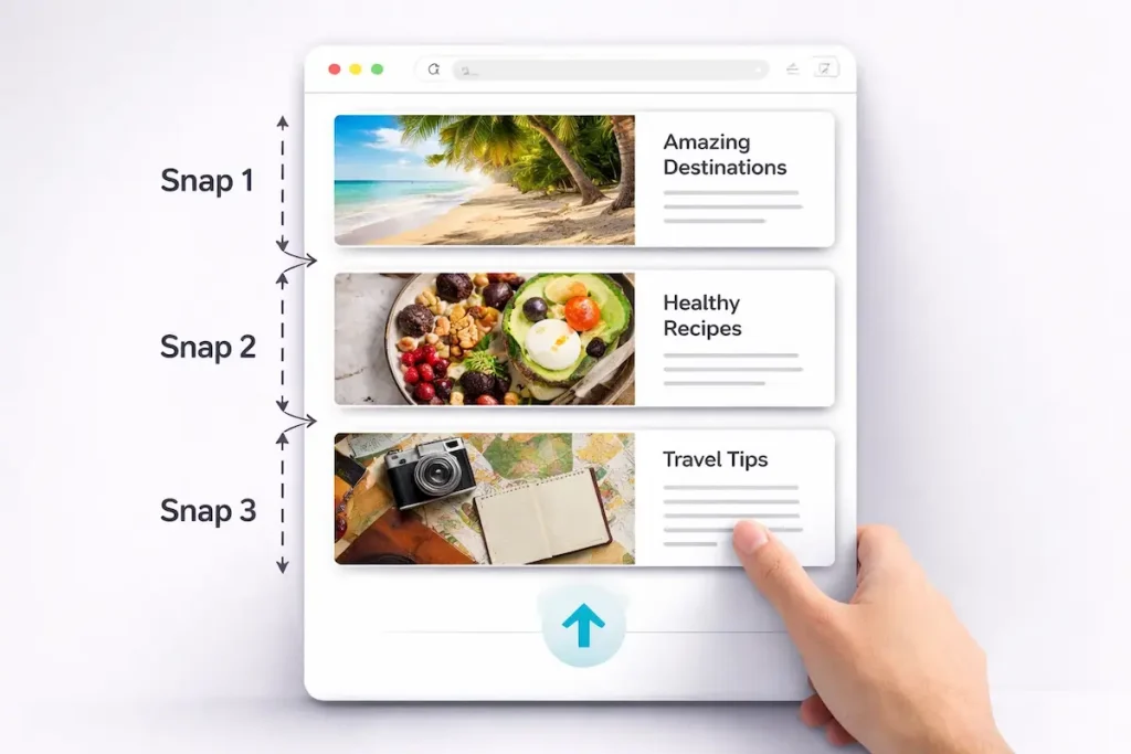 What is Scroll Snap in Elementor