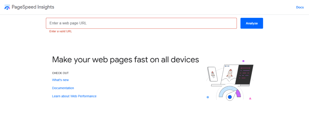 Best Site Speed Test Tools - PageSpeed Insights