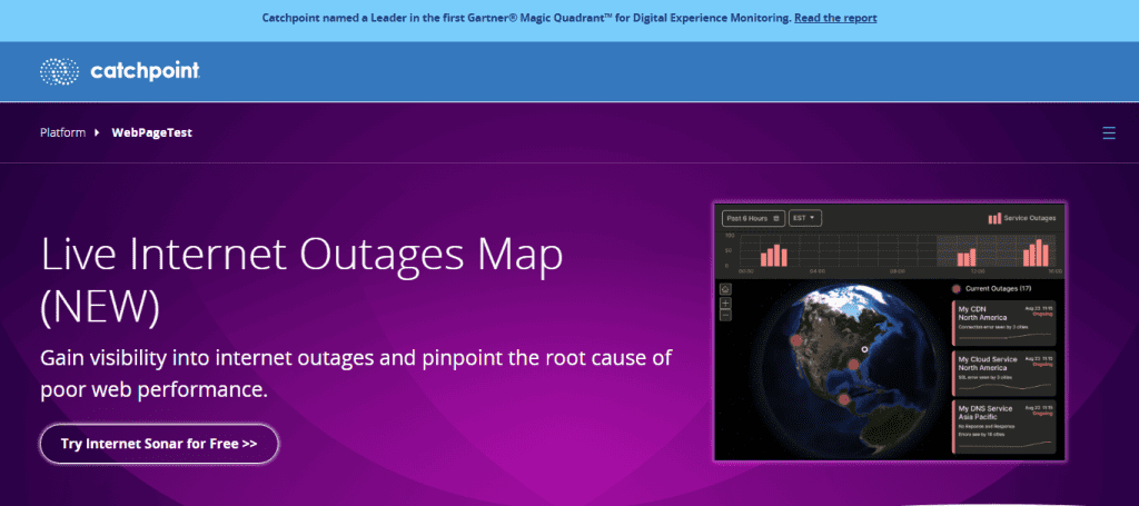 WebPageTest Free Site Speed Tool