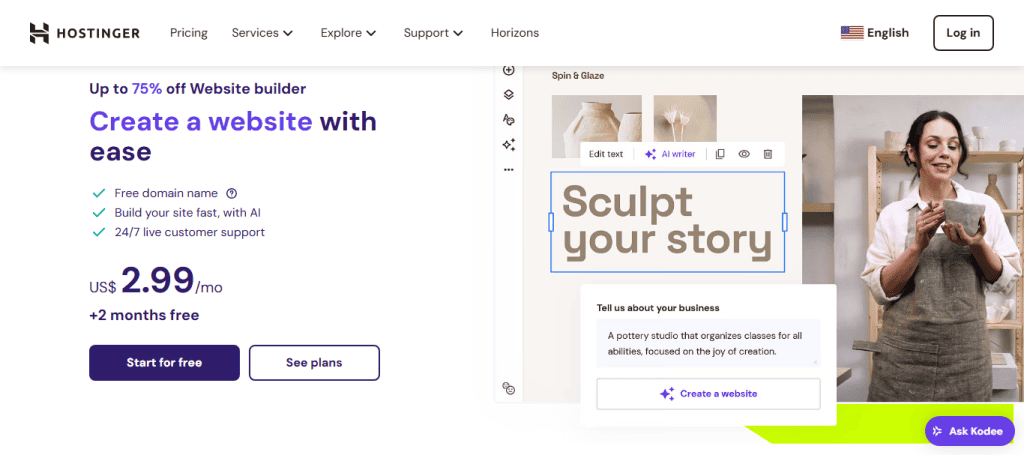 Hostinger Website Builder