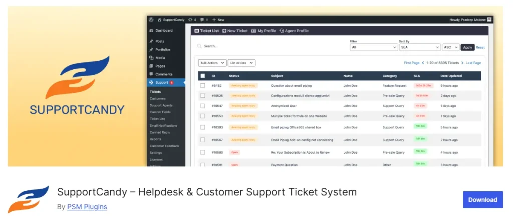 SupportCandy-Helpdesk-Customer-Support-Ticket-System